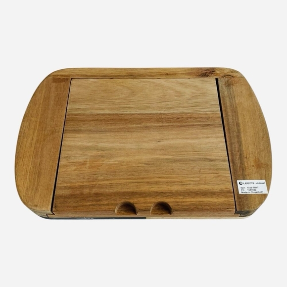 Wooden Slate Cheese Board Set with Cheese Knives My Favorite Love Story Is Ours - Picture 2 of 4